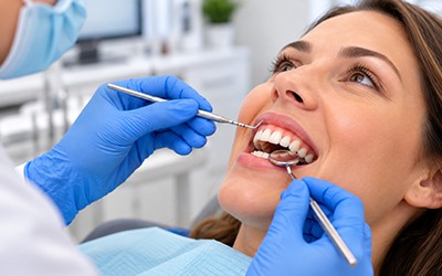 Womens dental examination